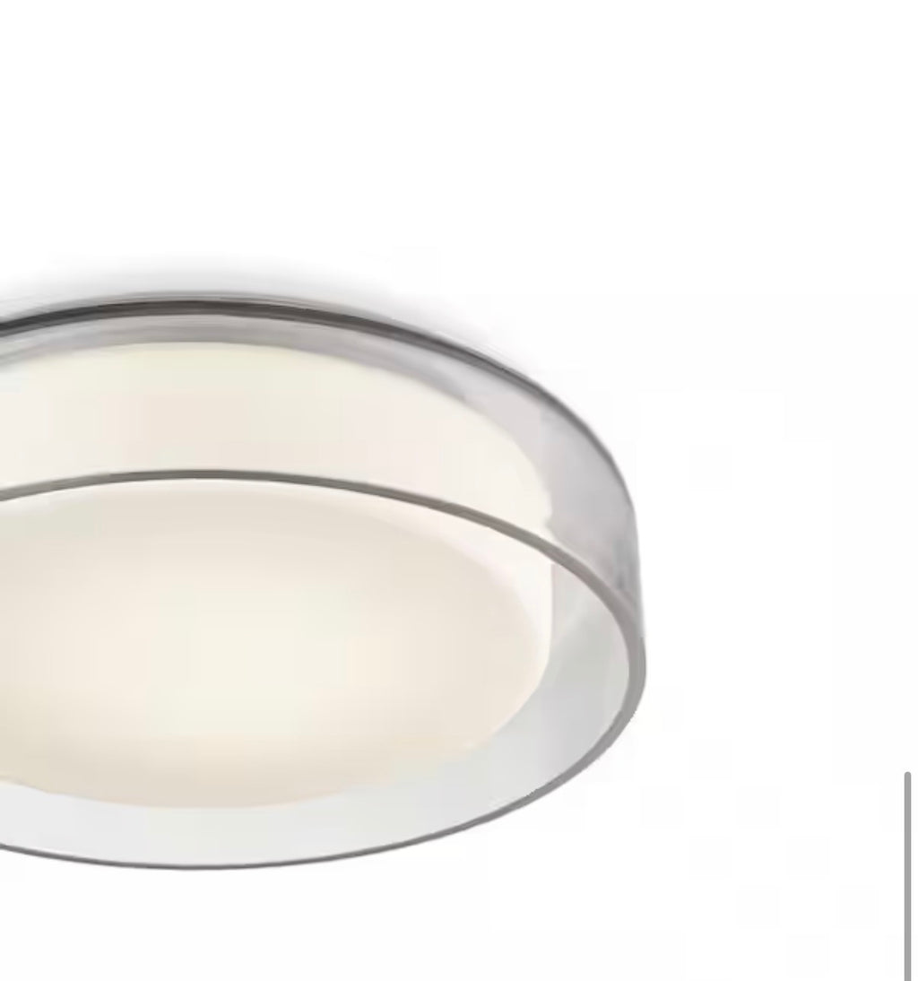 KUZCO ASTON 10 IN. CLEAR Flush Mount