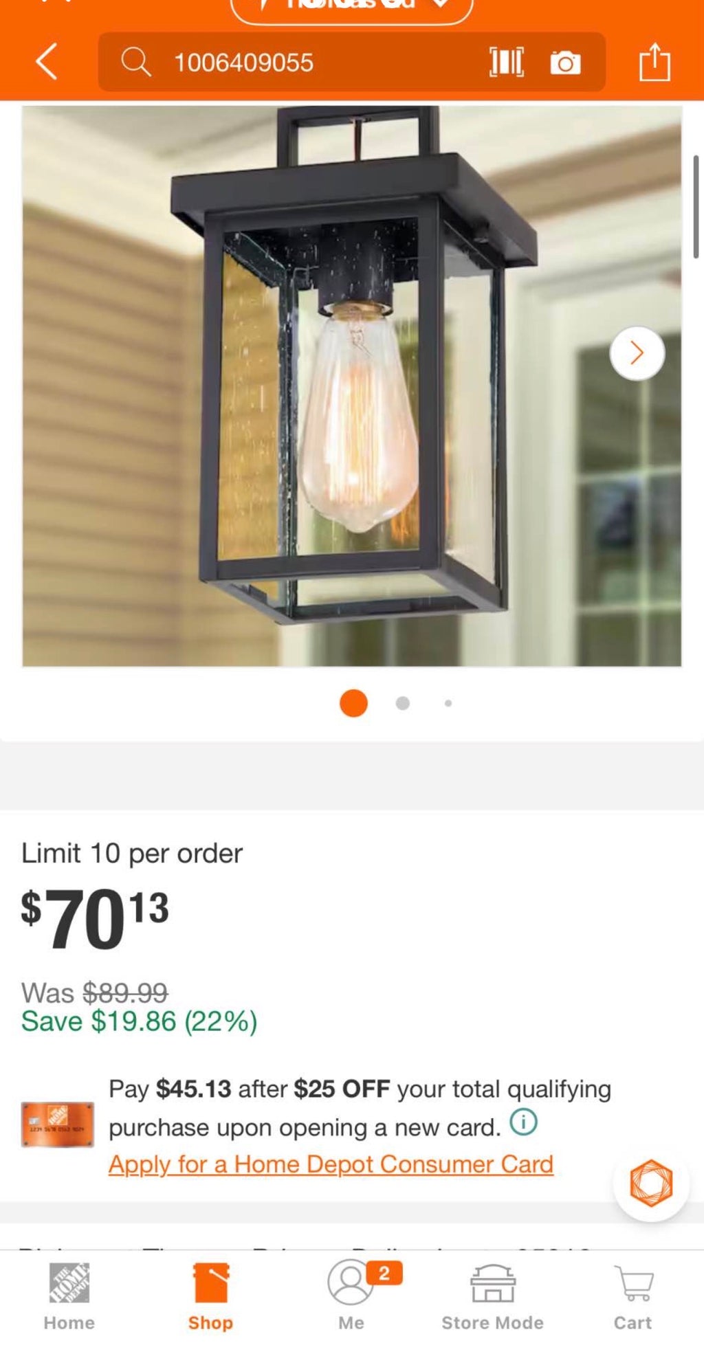 Outdoor Pendant Light for Patio