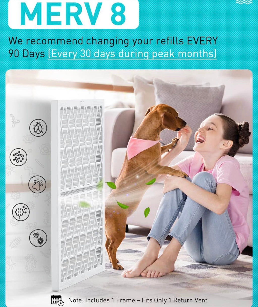 14x30x1 Refillable Air Filter Kit
