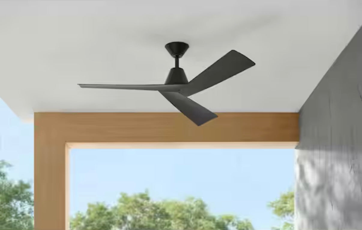 Easton 52 in. Indoor/Outdoor Black ceiling fan