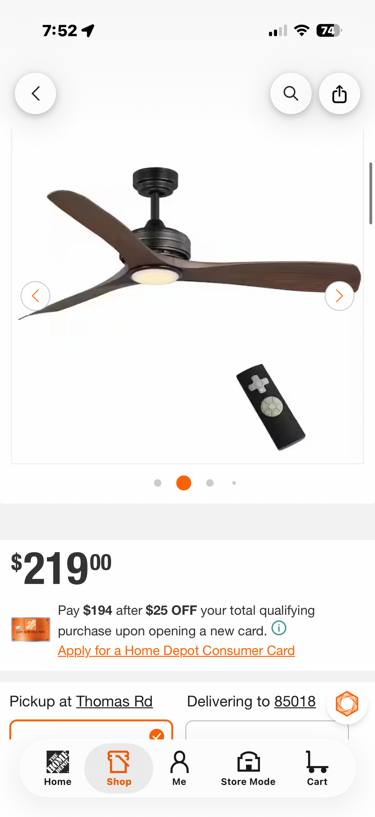 Bayshire 60 in. LED Indoor/Outdoor ceiling fan
