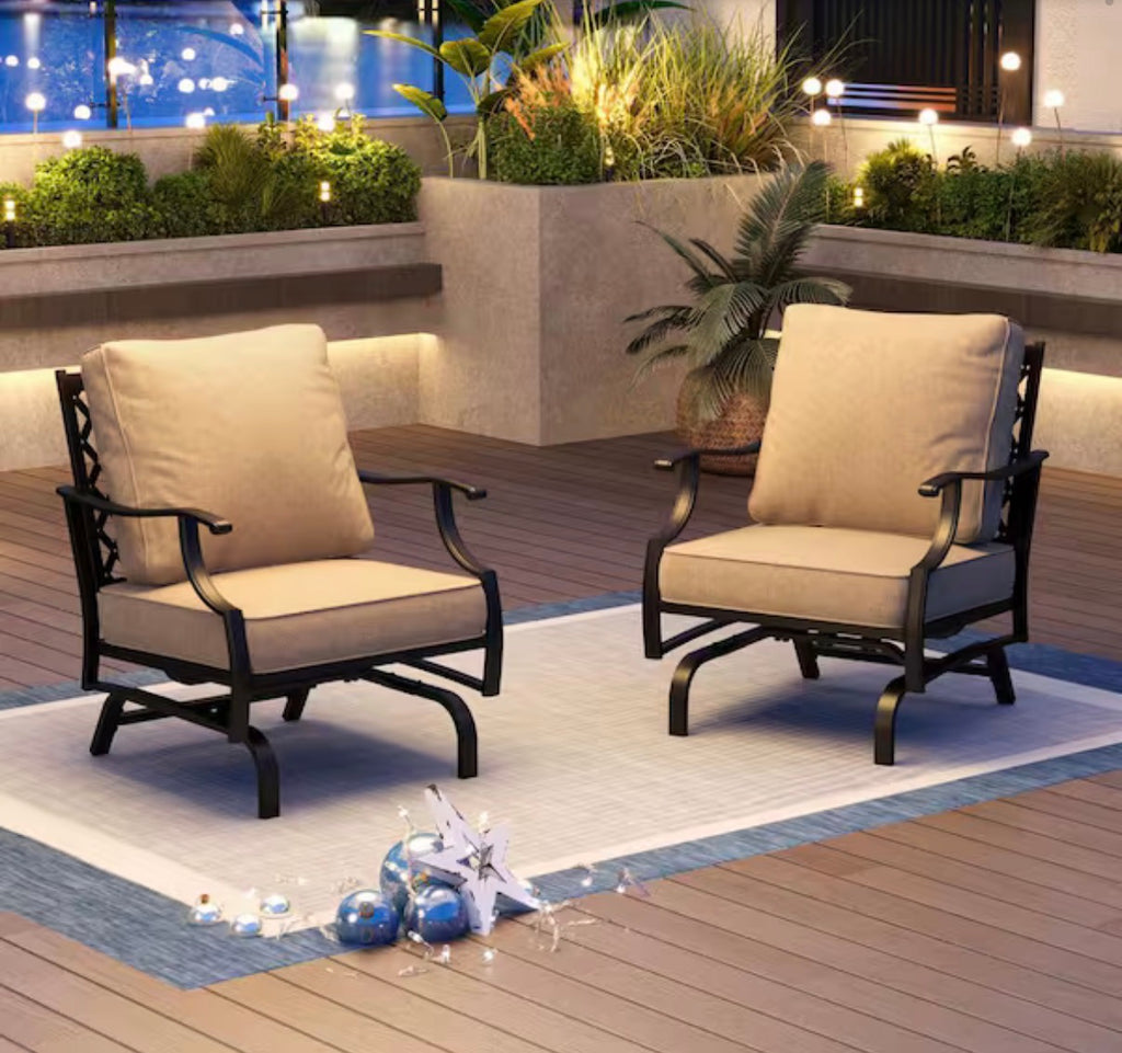 Outdoor Patio Motion Lounge Chairs (2-pack)