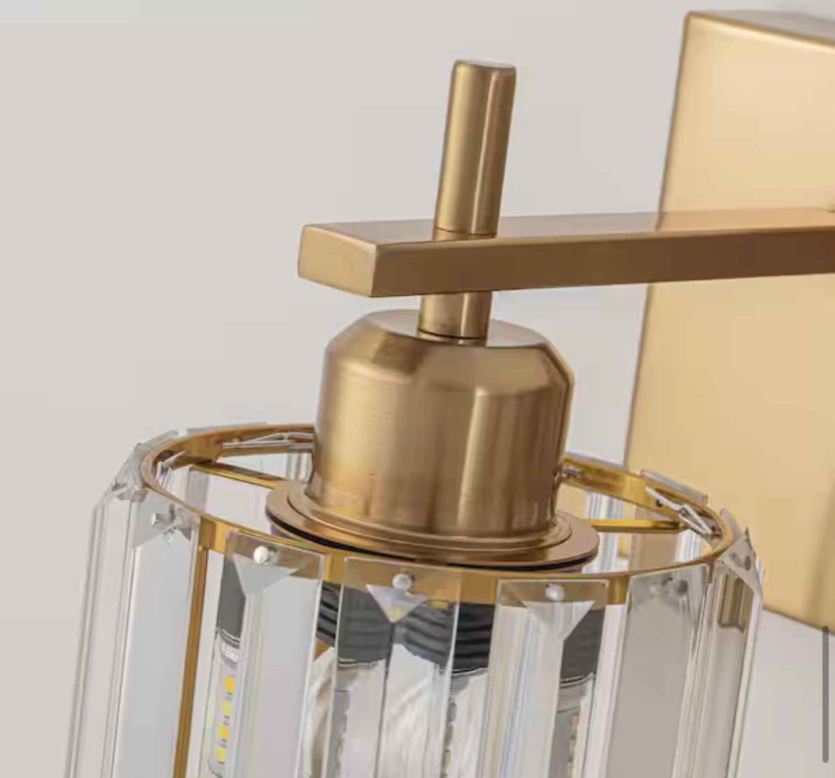 luxury gold crystal 6-Light  Bathroom Vanity Light