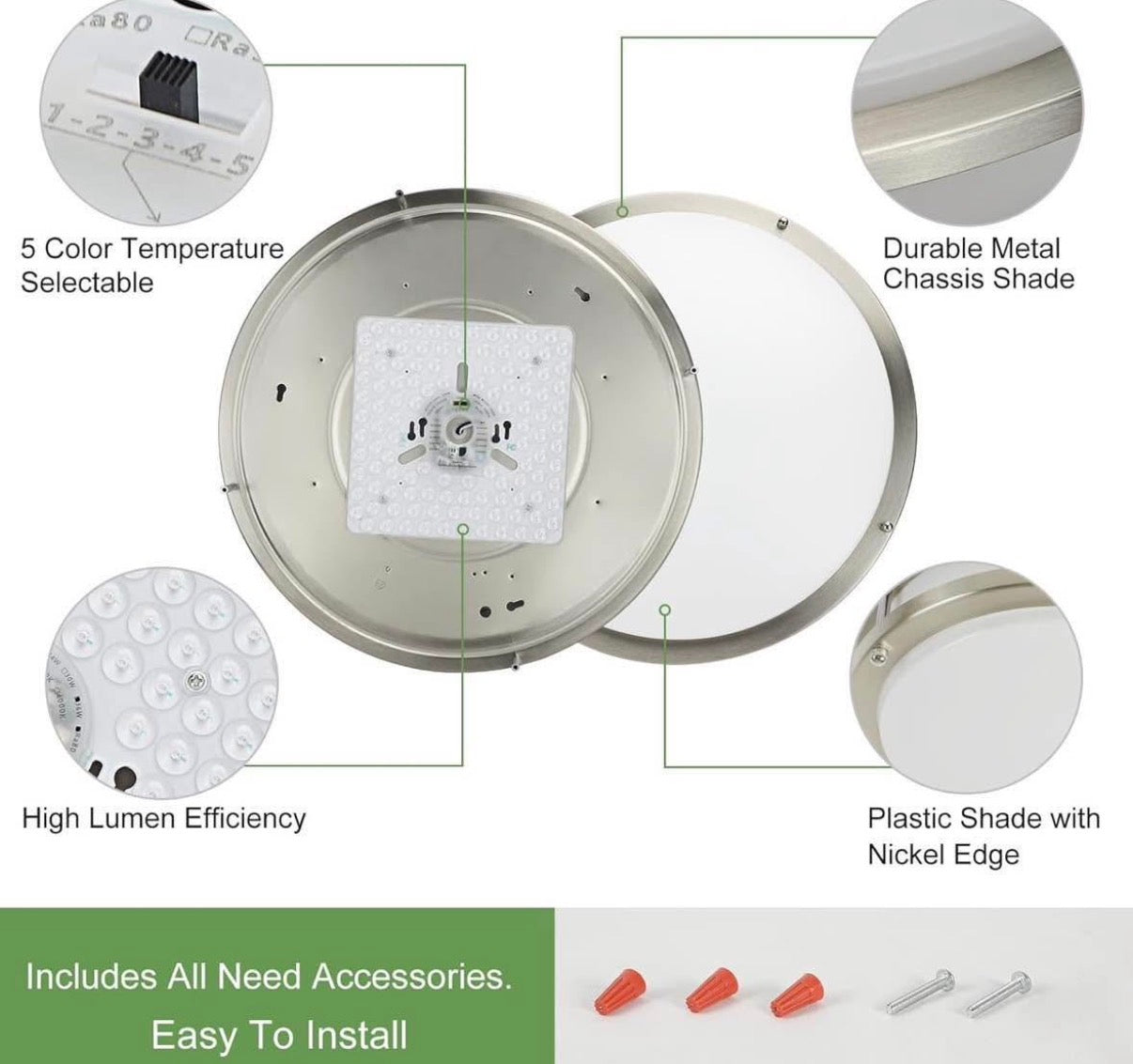 18 in Flush Mount Ceiling Light