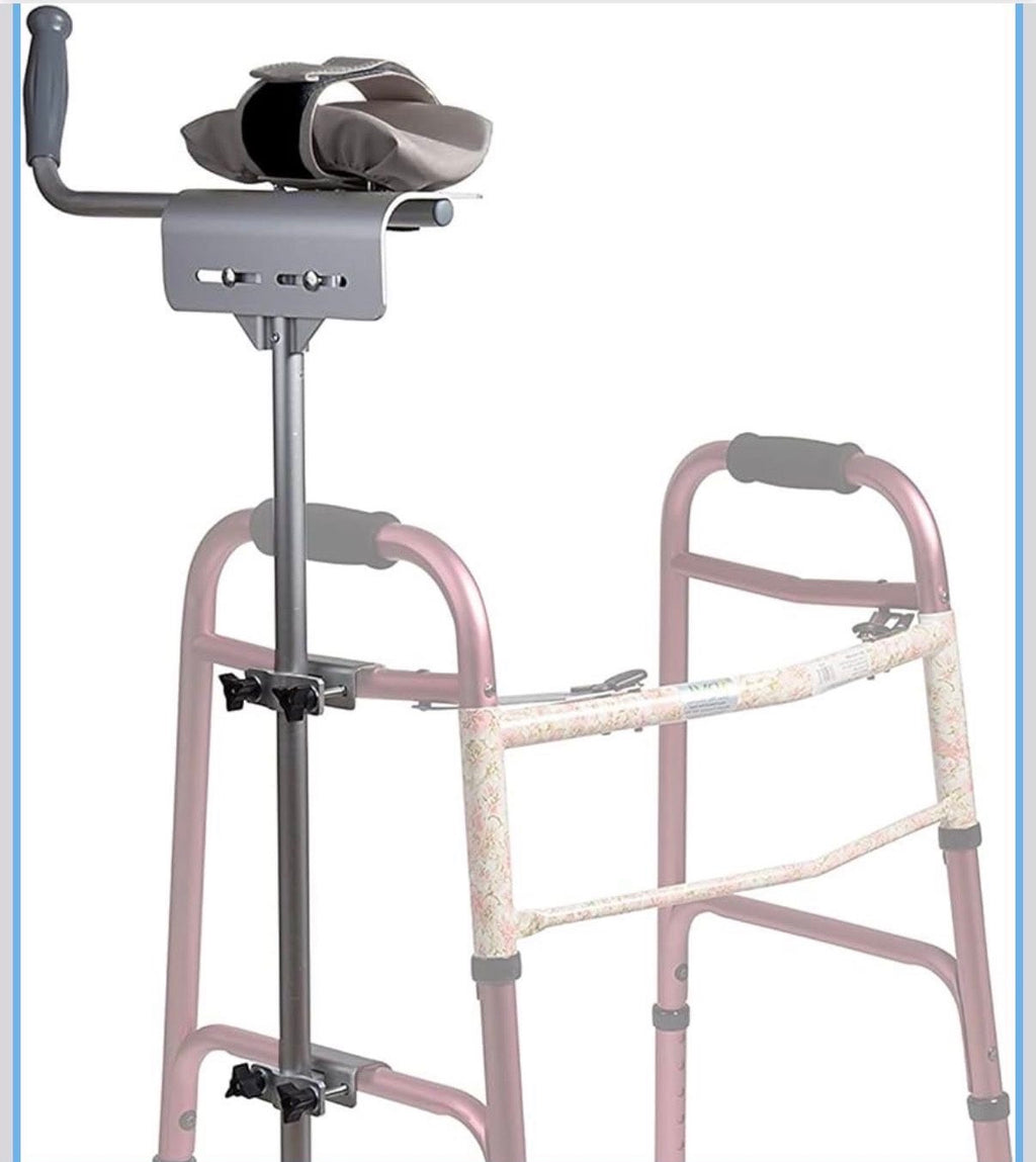 Walker Platform Attachment With Adjustable Padded Cuff