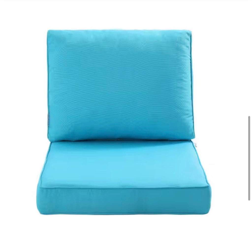 Outdoor Chair Cushion in sky Blue