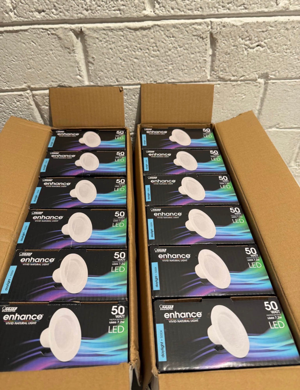 4 in Daylight Dimmable LED Recessed Light Trim Kit 6-Pack
