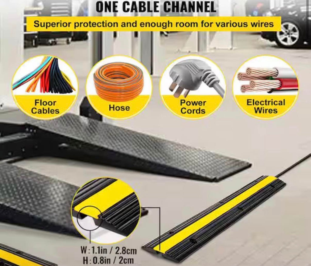 22046 lbs. Loading Cable Wire Cord Cover Speed Bump (4-Pieces)