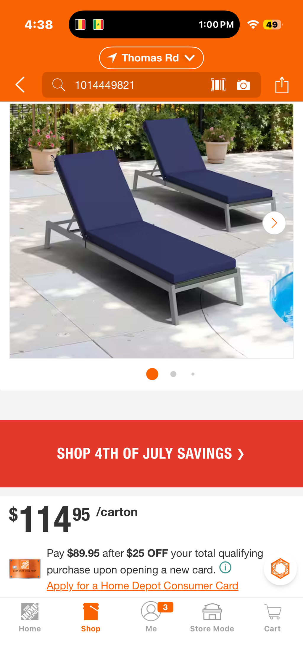 Premium Comfort Outdoor Chaise Lounge Cushion Set