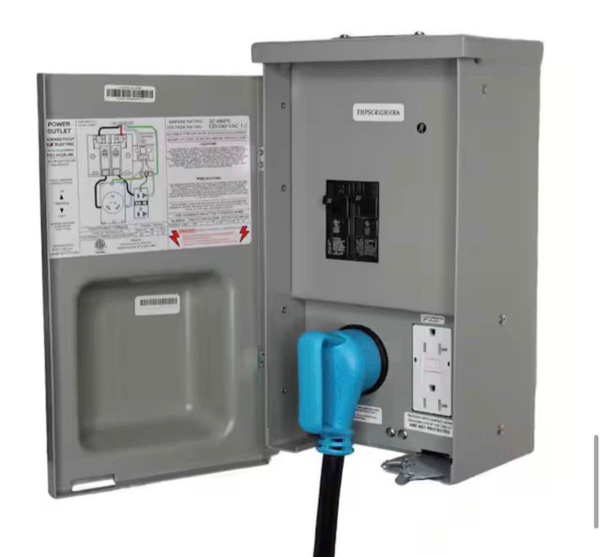 30-Amp RV Power Outlet with Branch Breakers