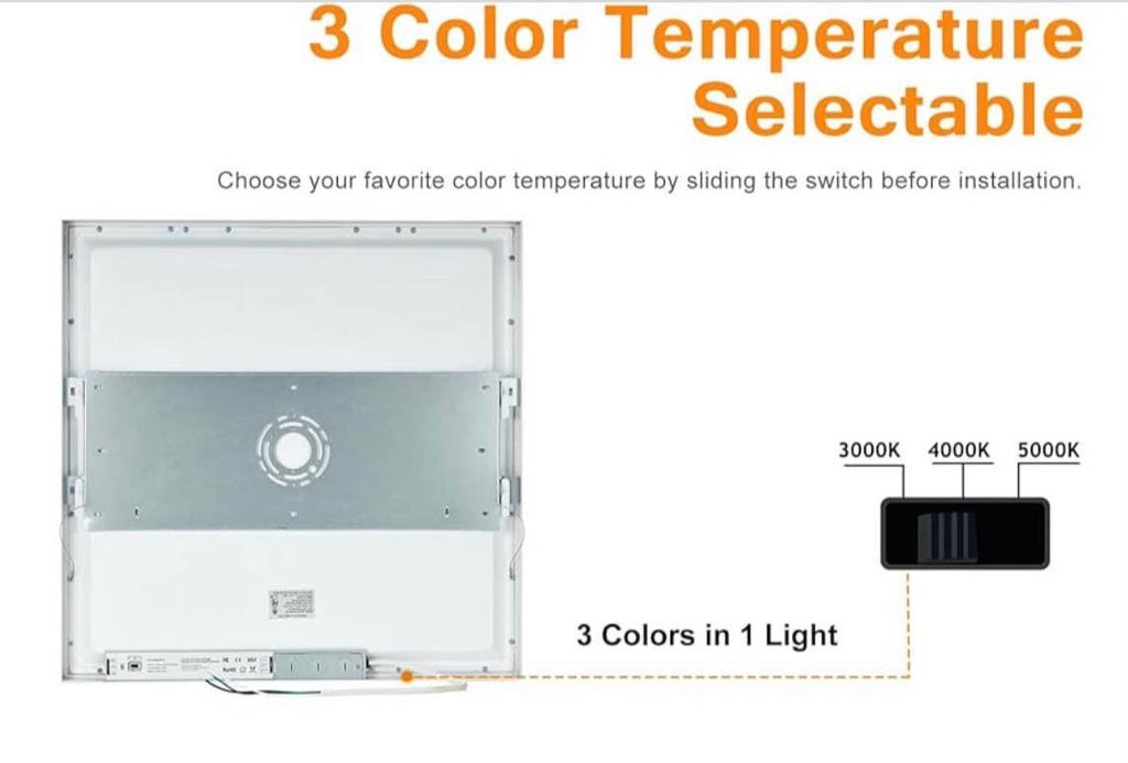 2x2 FT Surface Mount LED Panel Light Dimmable 2 Pack