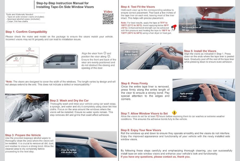 2020-2026 Window Visor Deflectors  for Ford Explorer