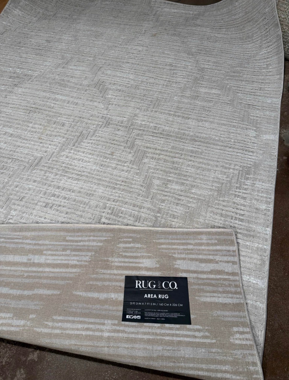 Steinway Rego Geo Area Rug 5x7