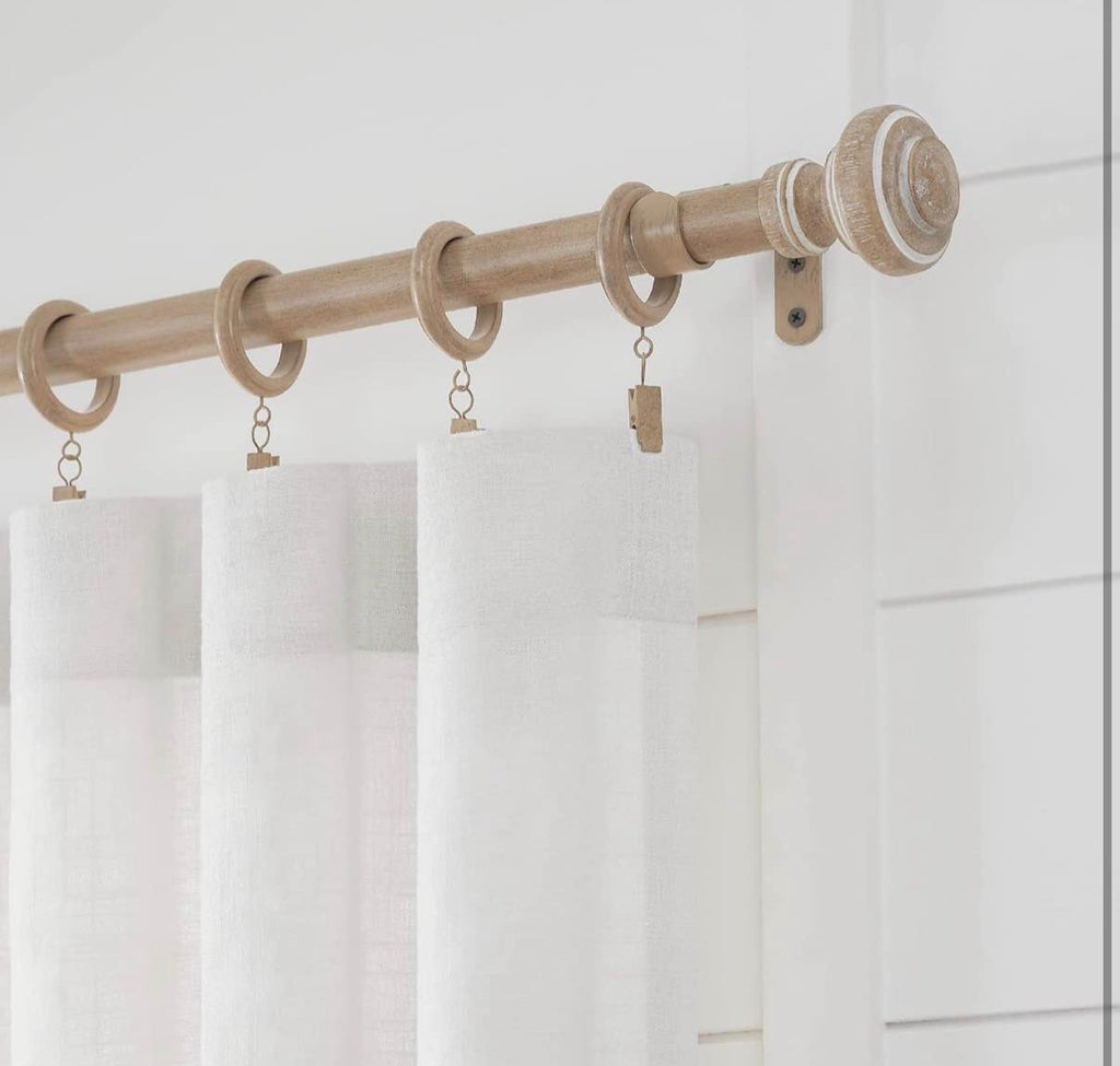 MODE Farmhouse Curtain Rod 1 1/8" Diameter fit 144” to 240” Windows