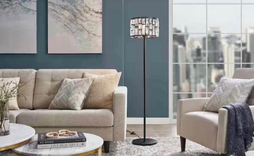 57 in Crystal Floor Lamp