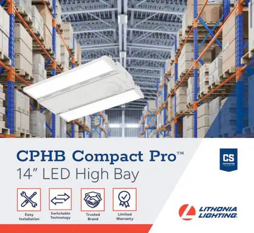 1.2 ft 250-Watt  Adjustable Lumen White High Bay Light