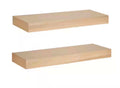 Natural Wood Floating Decorative Wall Shelf