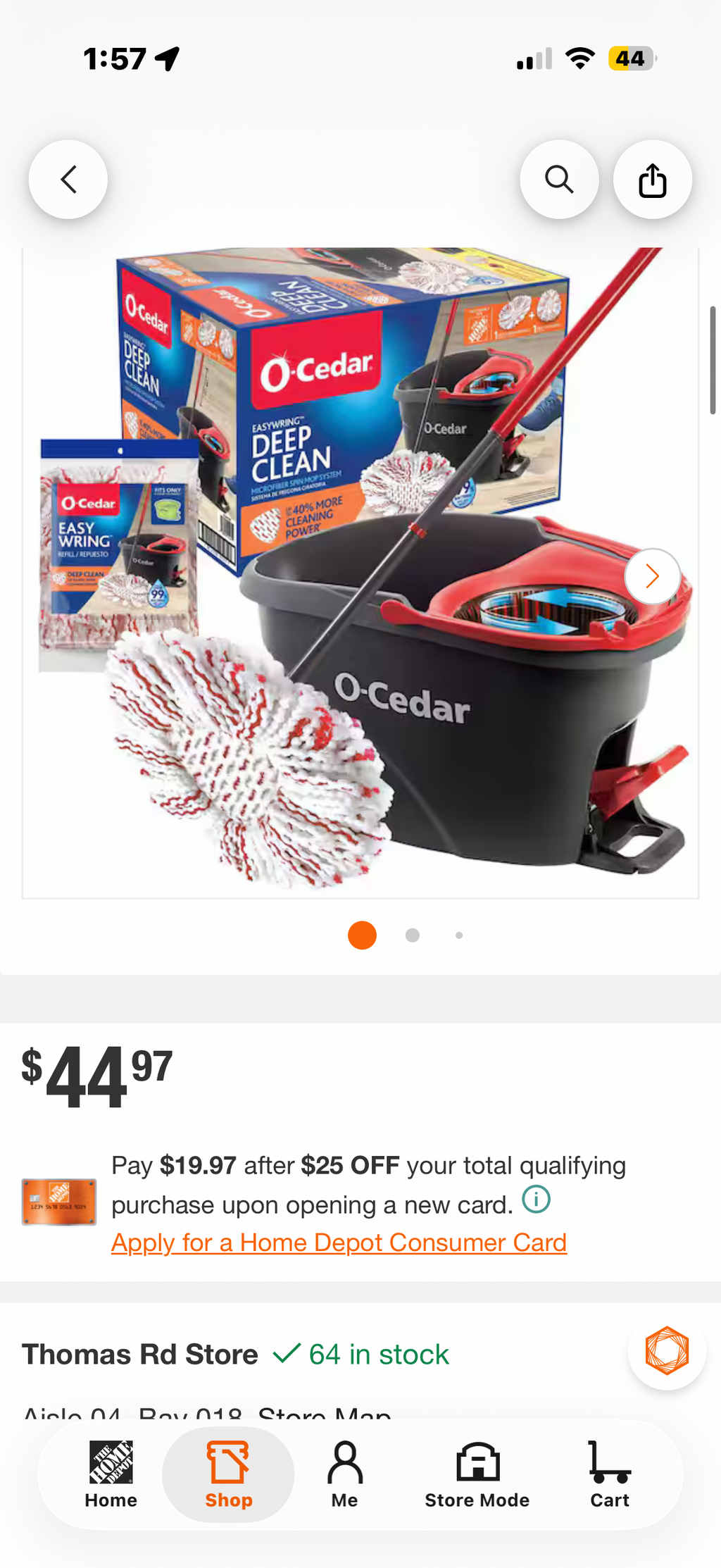 Deep Clean Microfiber Spin Mop w/ Bucket System
