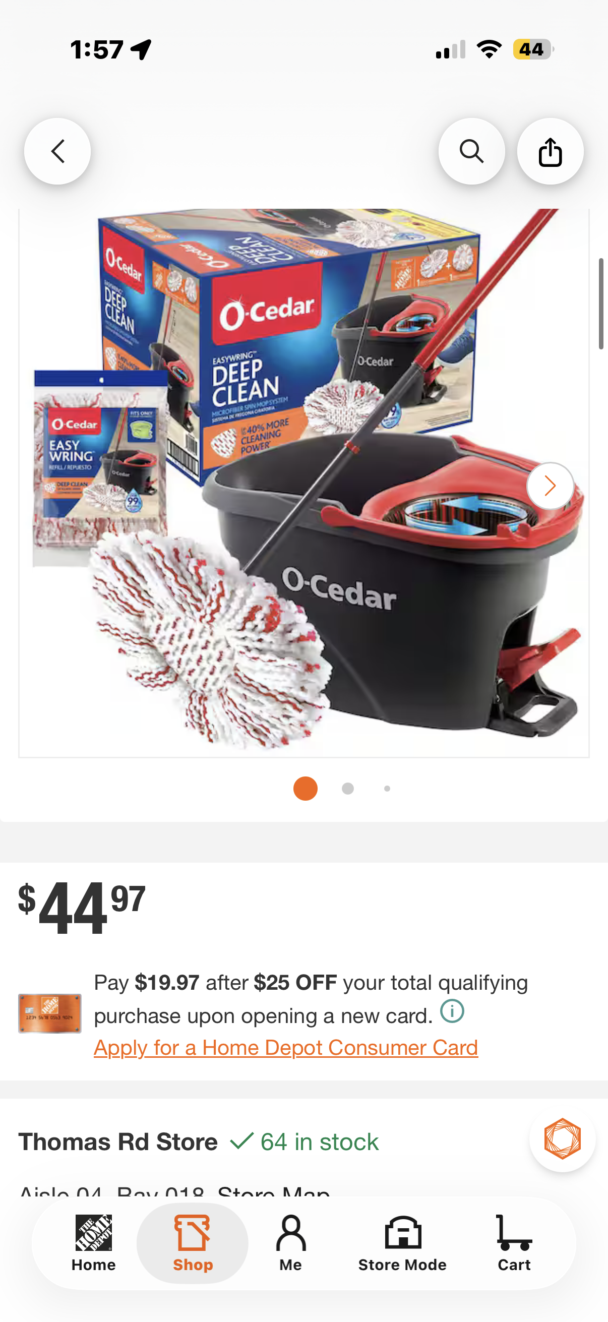 Deep Clean Microfiber Spin Mop w/ Bucket System