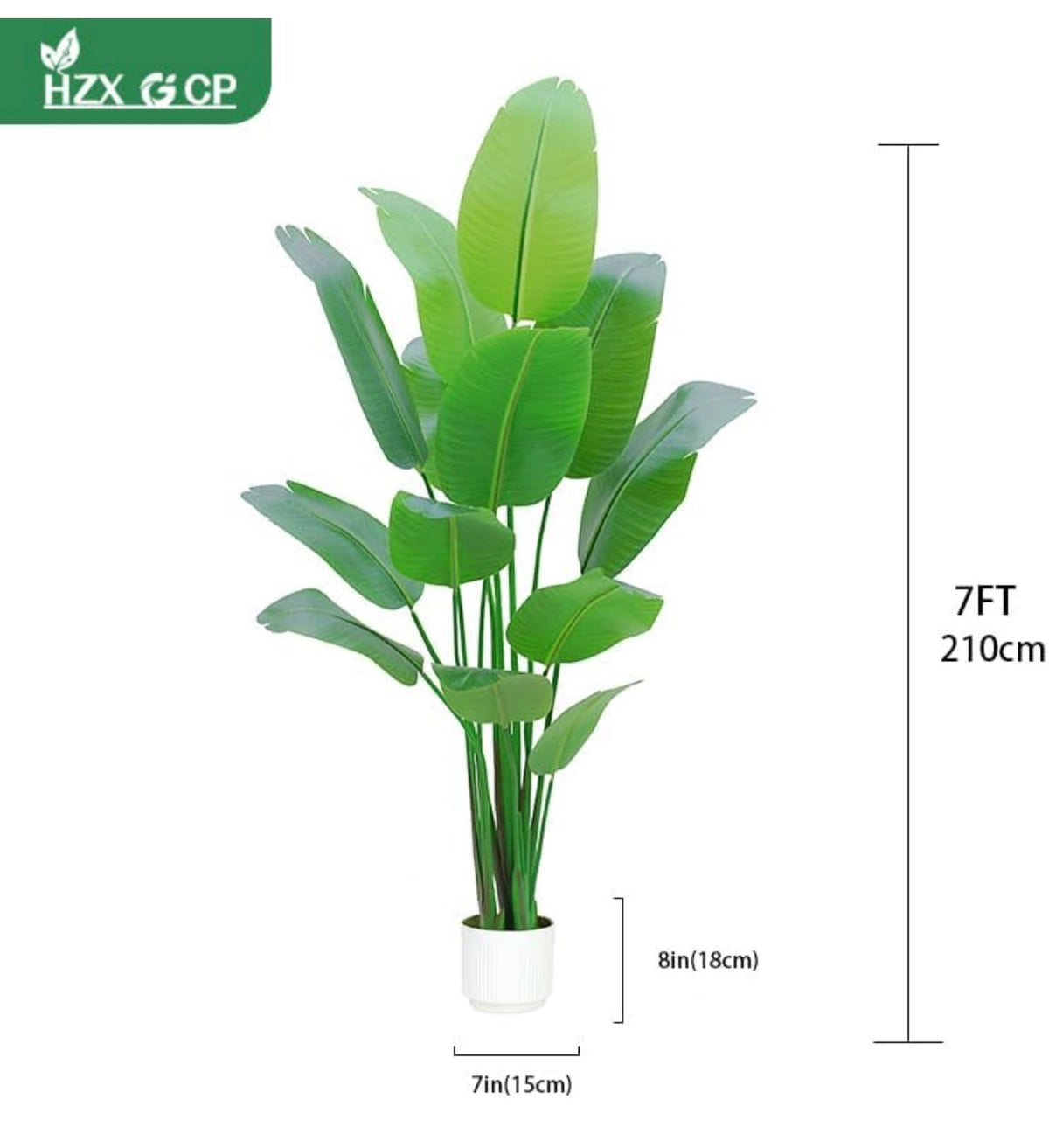 Bird of Paradise Plant Artificial 7ft