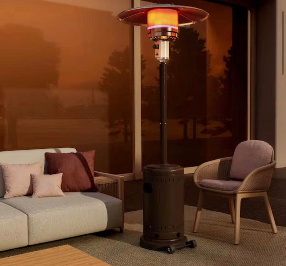 48000 BTU Commercial Propane Outdoor Heater with Cover
