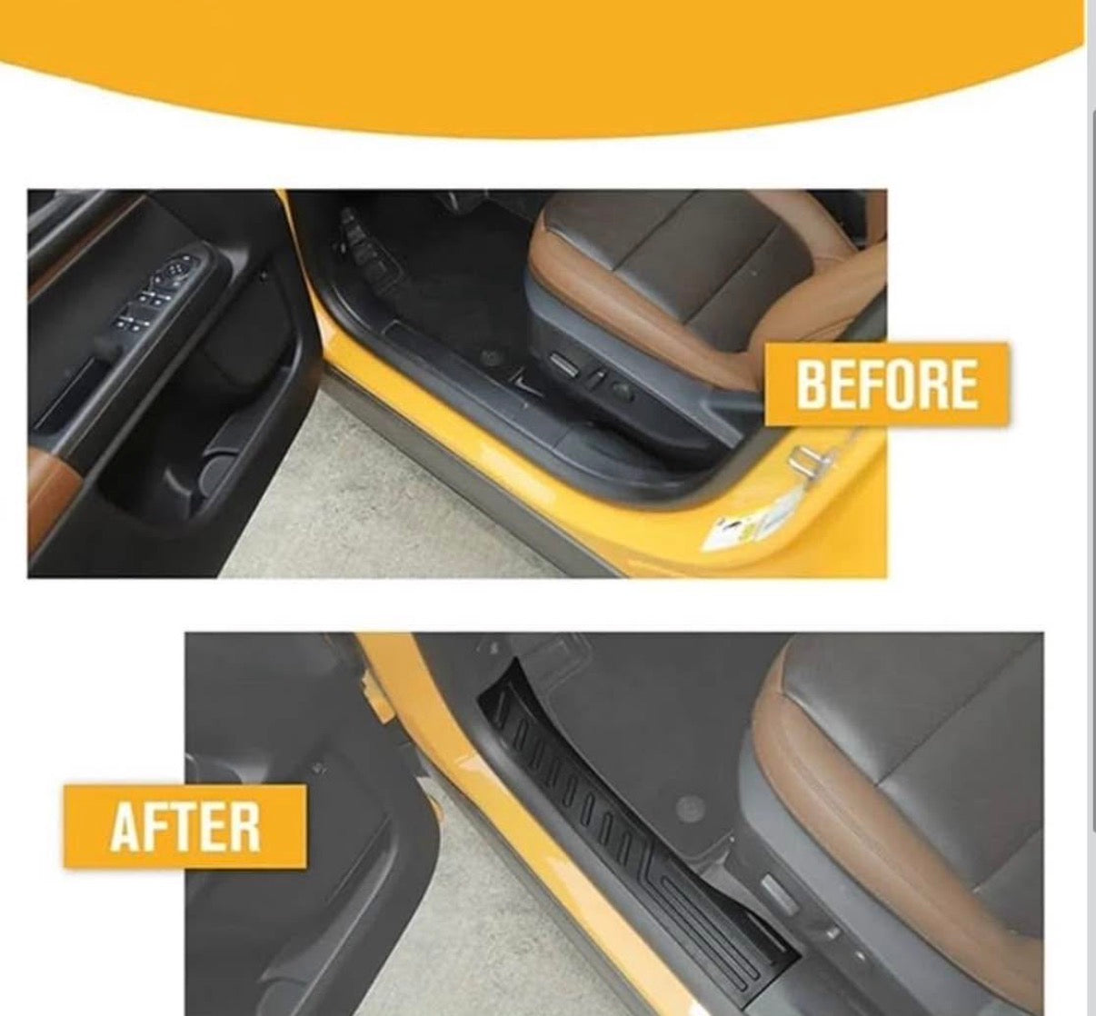 Car Door Sill Plate Protectors for Bronco Sport