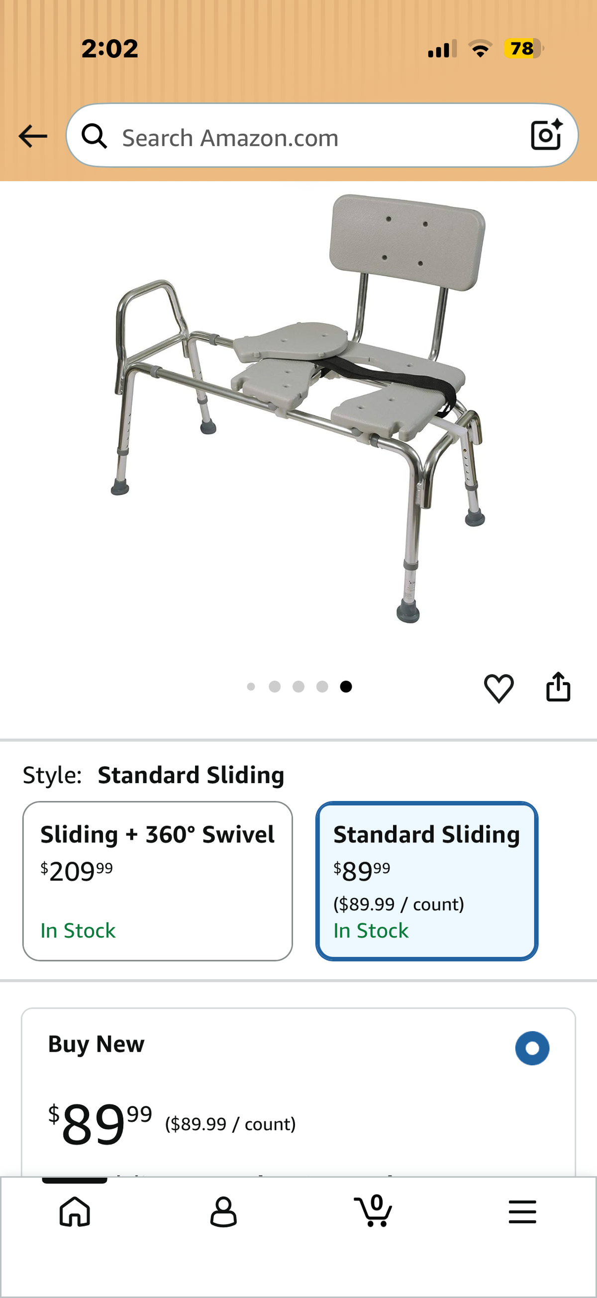 Heavy duty Transfer Bench with cut-out seat