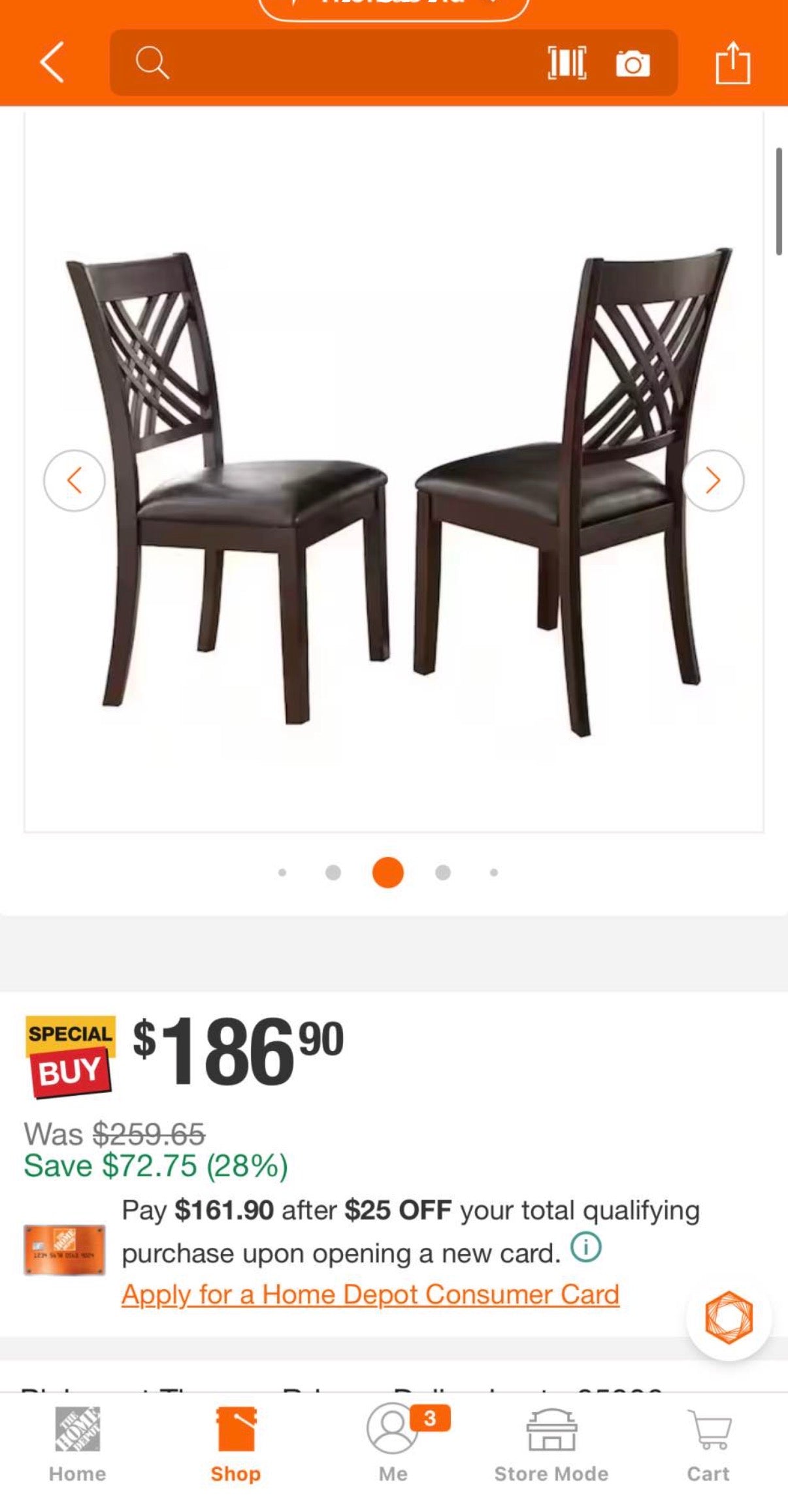 Adrian Espresso Side Chairs (Set of 2)