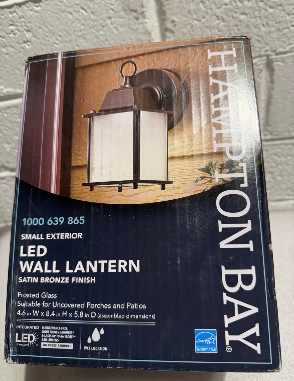 8.375 in Satin Bronze LED Outdoor Wall Lamp