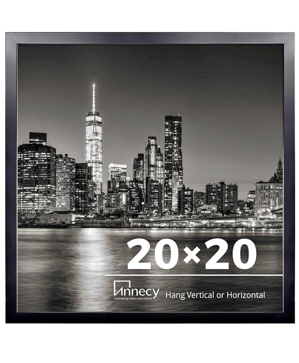 20x20 Picture Frame Black（1 Pack）