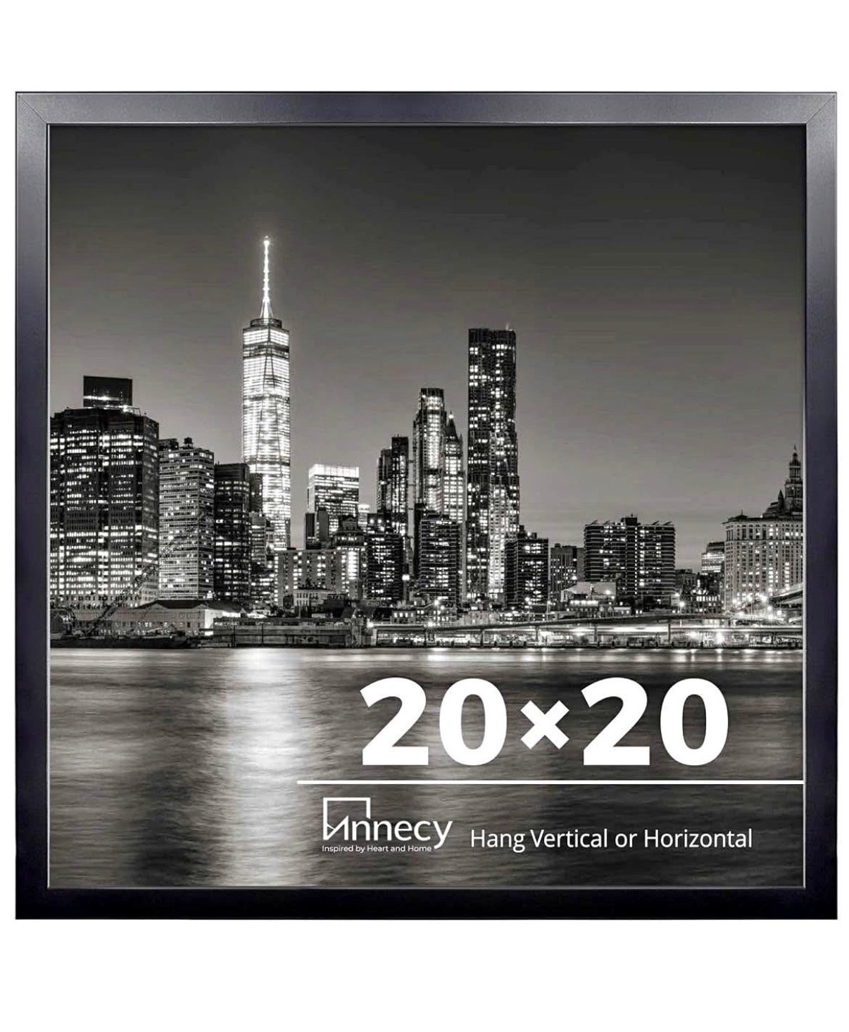 20x20 Picture Frame Black（1 Pack）