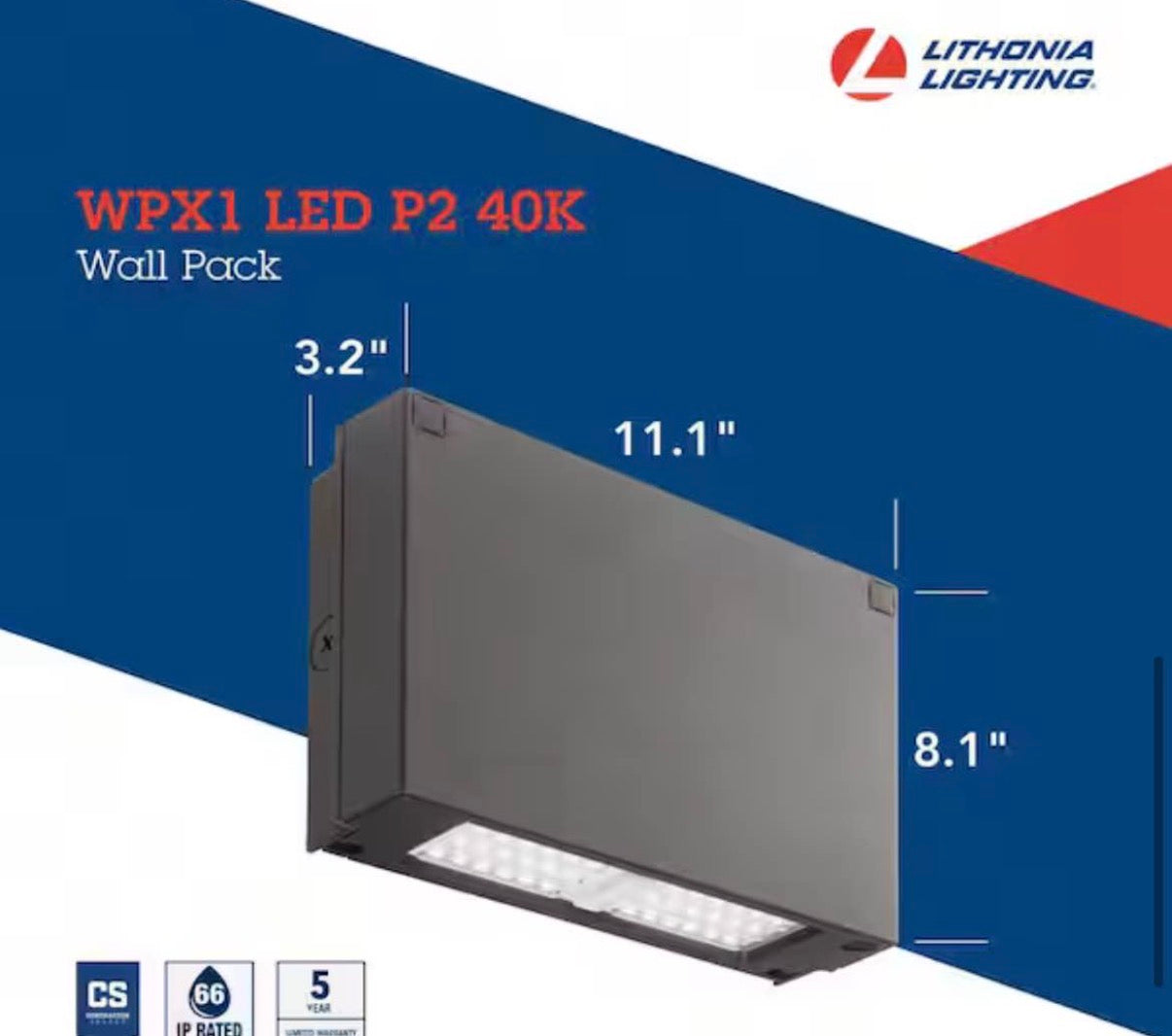 Outdoor Architectural Wallpack LED Light Commercial