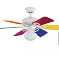 Minuet 36 in. White Ceiling Fan with Light Kit
