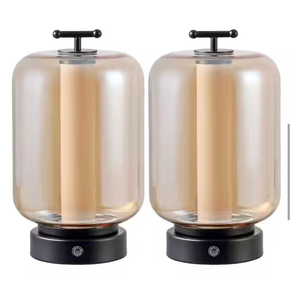 Milou 10.75 in. Rechargeable/Cordless Table Lamps set of 2