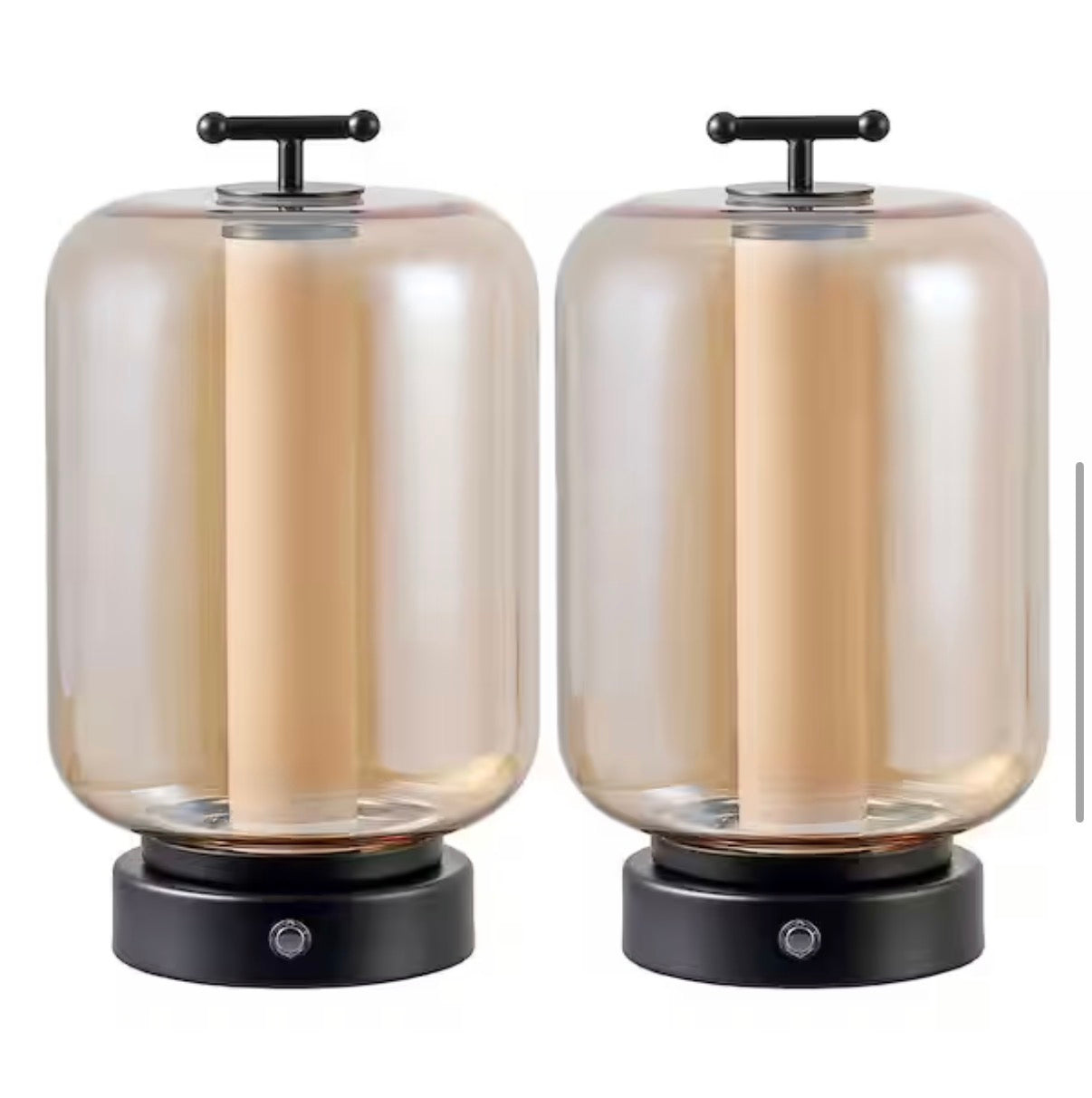 Milou 10.75 in. Rechargeable/Cordless Table Lamps set of 2