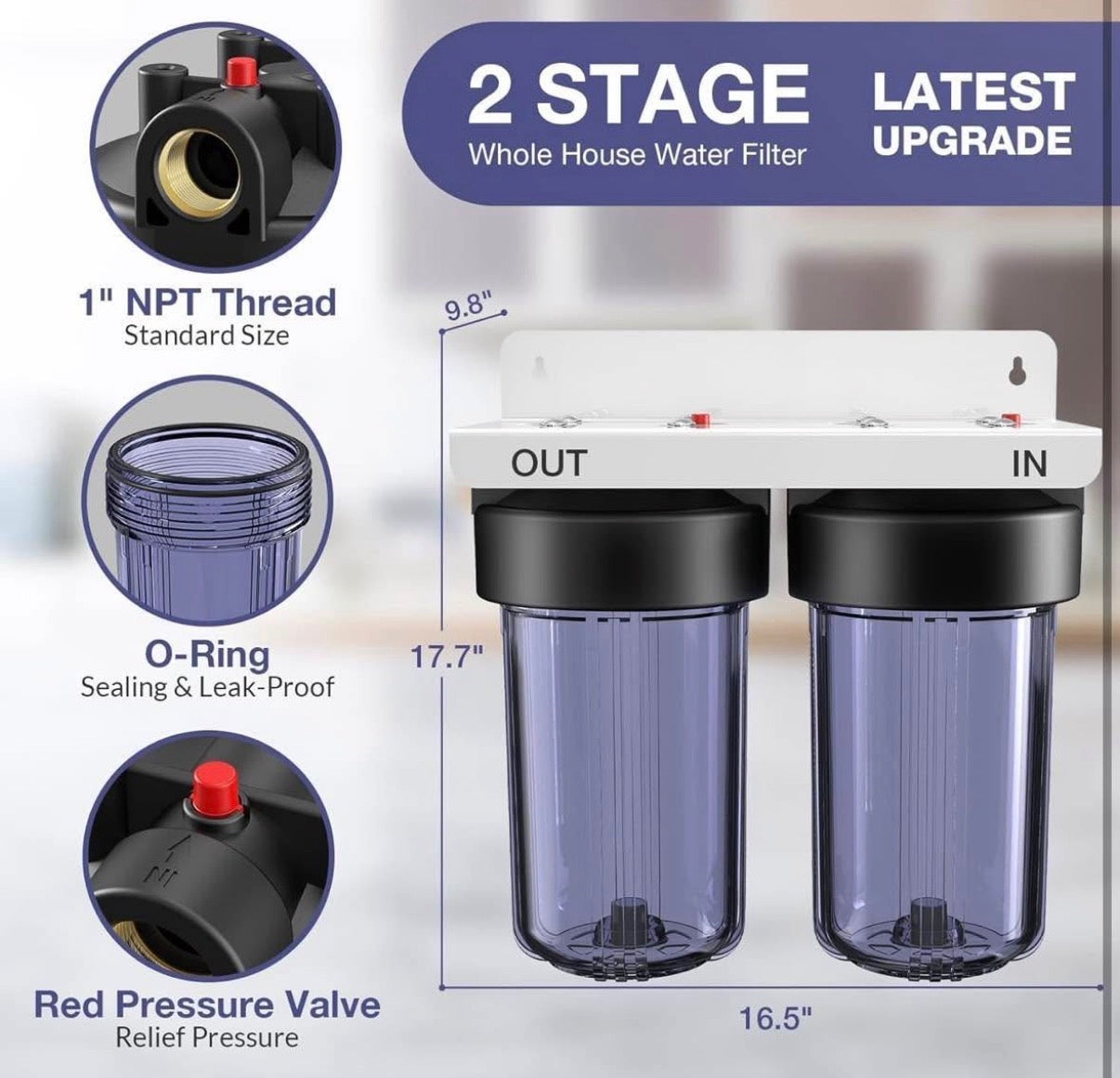 SimPure Whole House Water Filter System