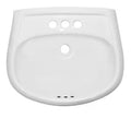 Pedestal Sink Basin in White