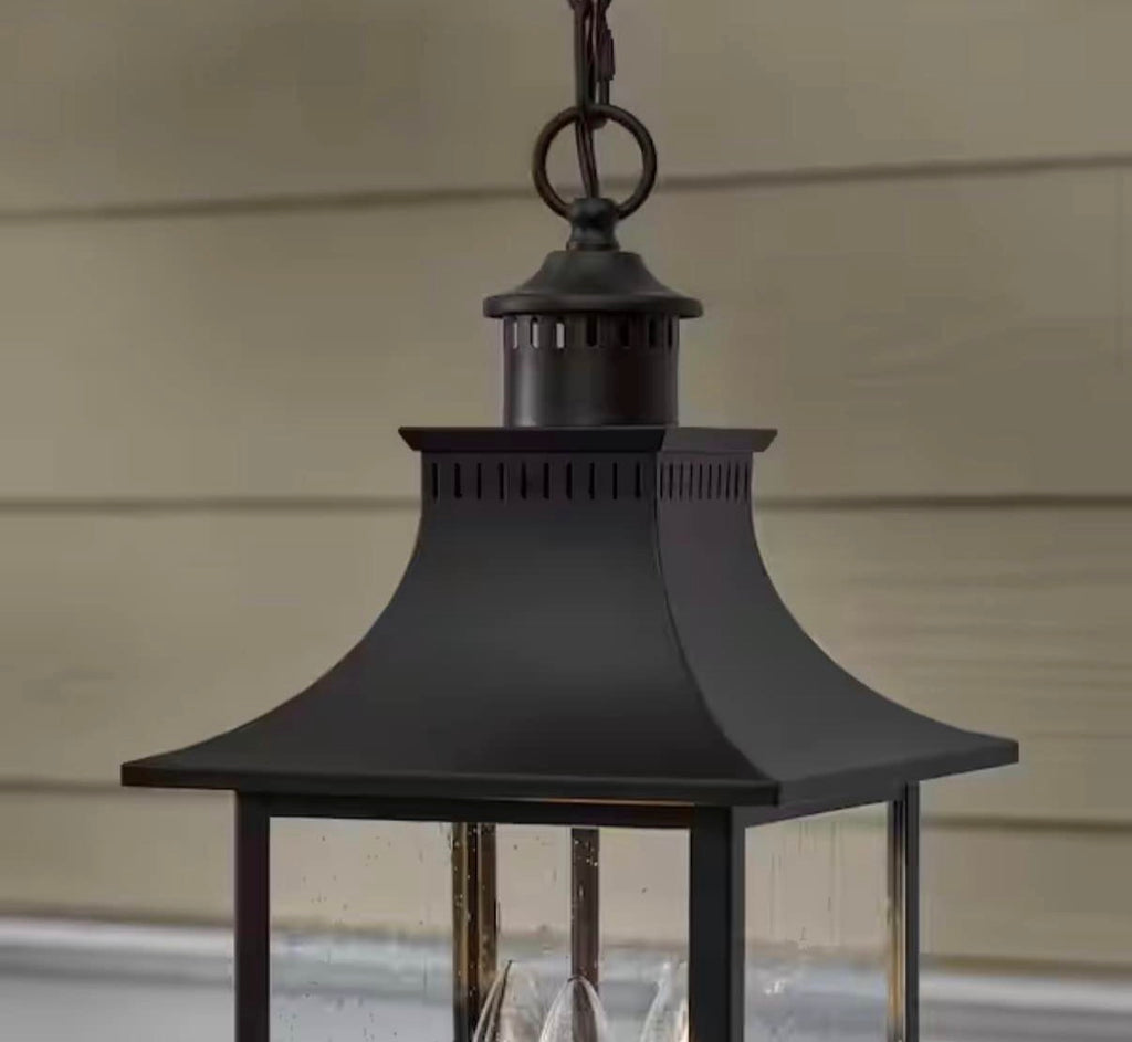 Edgehill 19 in . Outdoor Hanging Light Pendant Light