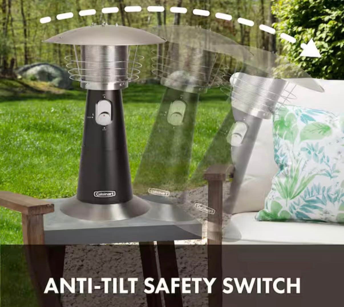 11,000 BTU Portable Tabletop Propane Patio Heater