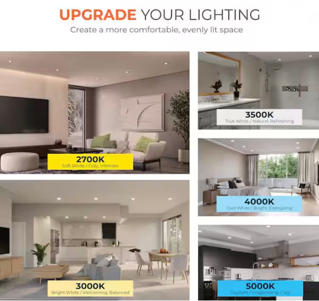 Halo 6" Slim Canless LED Downlight 4-Pack