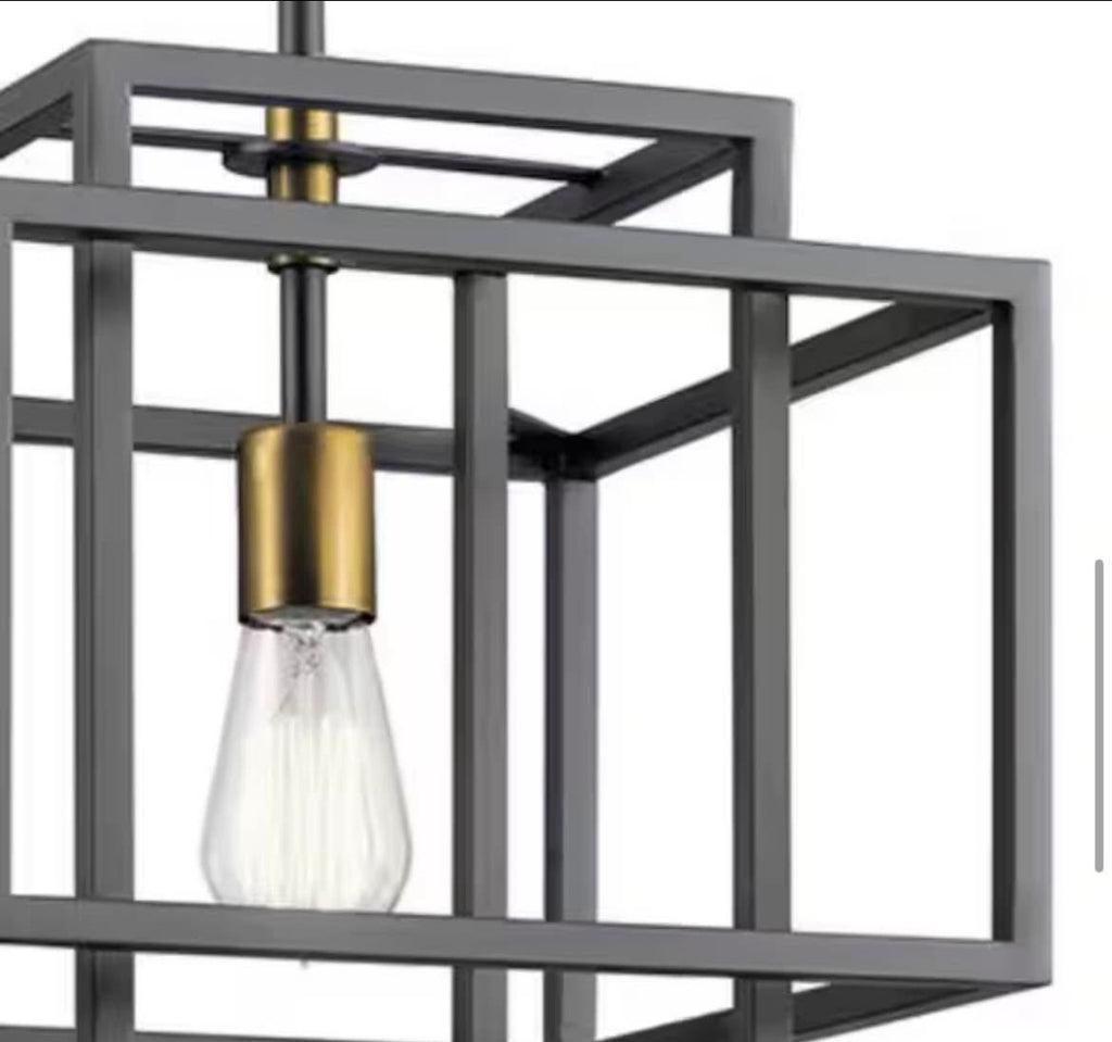 Mid-Century Modern Cage Kitchen Pendant