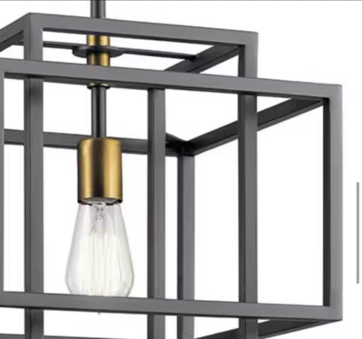 Mid-Century Modern Cage Kitchen Pendant
