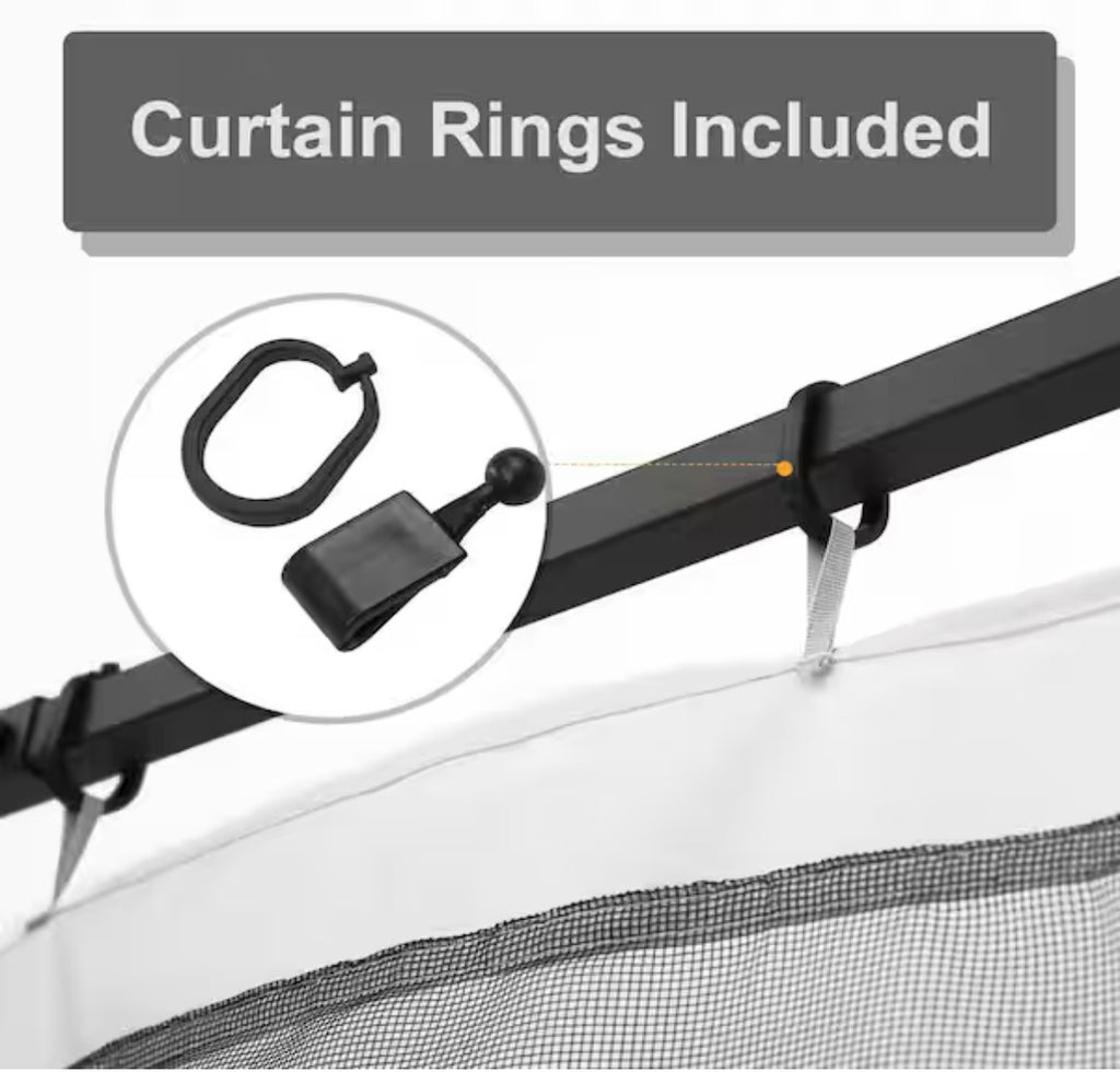 10 ft. x 10 ft. Universal Replacement Mesh Sidewall Netting for Patio Gazebos  (Sidewall Only)