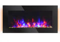 36 in. Electric Wall-Mounted Fireplace with Flame Effect