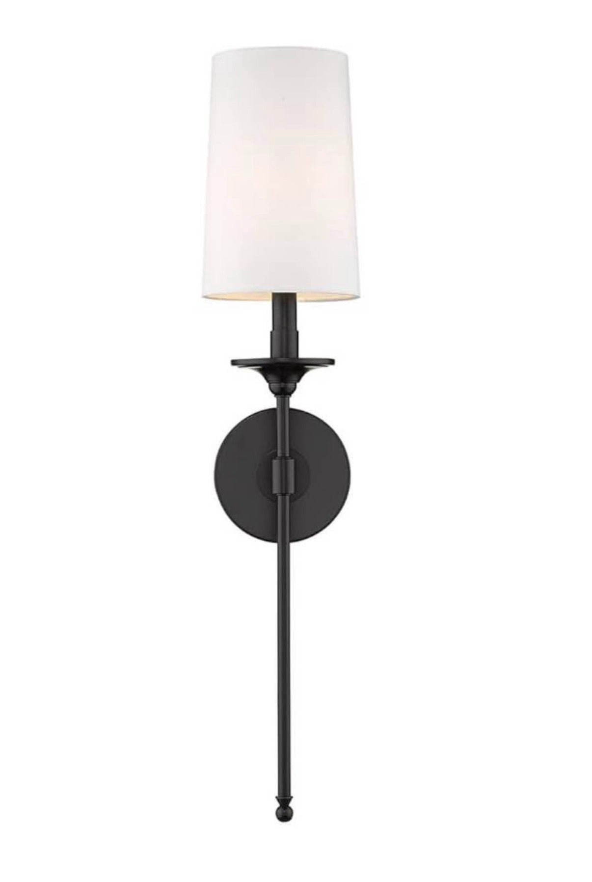 Z-Lite 1 Light Wall Sconce Matte Black