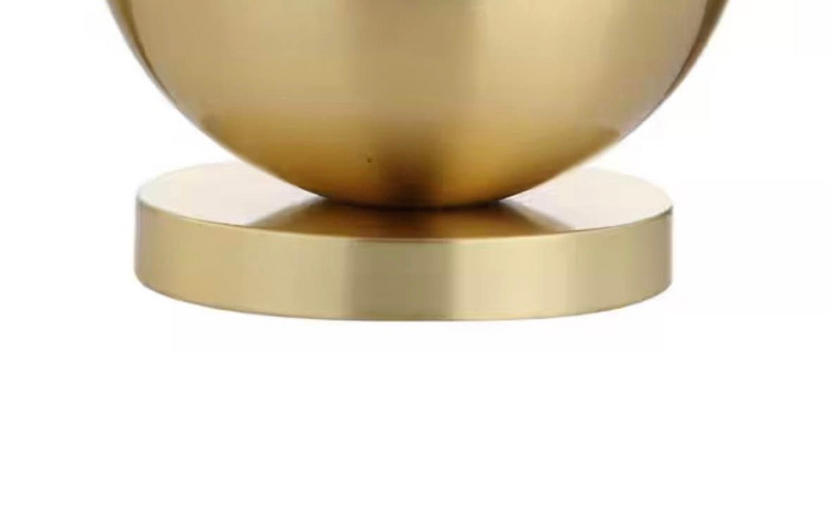 Carr 23.5 in. H White/Brass Ceramic/Metal Table Lamp.