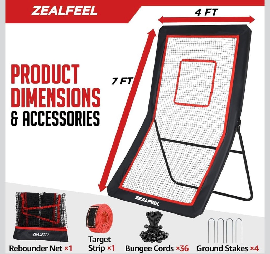 4x7FT  Rebounder Perfect for Lax Baseball Volleyball & Soccer