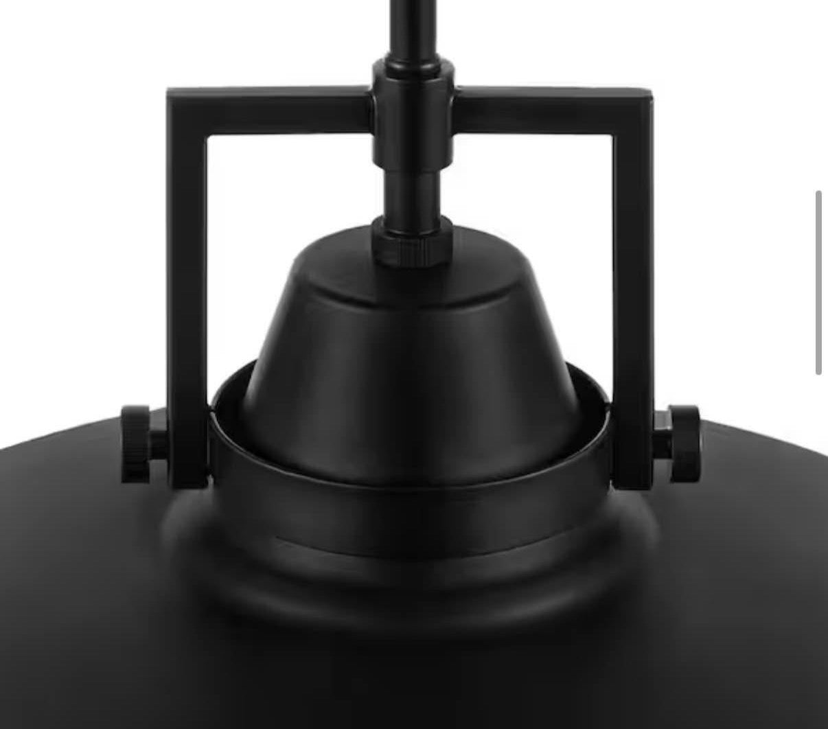 Wilhelm 16 in. Black Industrial Farmhouse Pendant Light