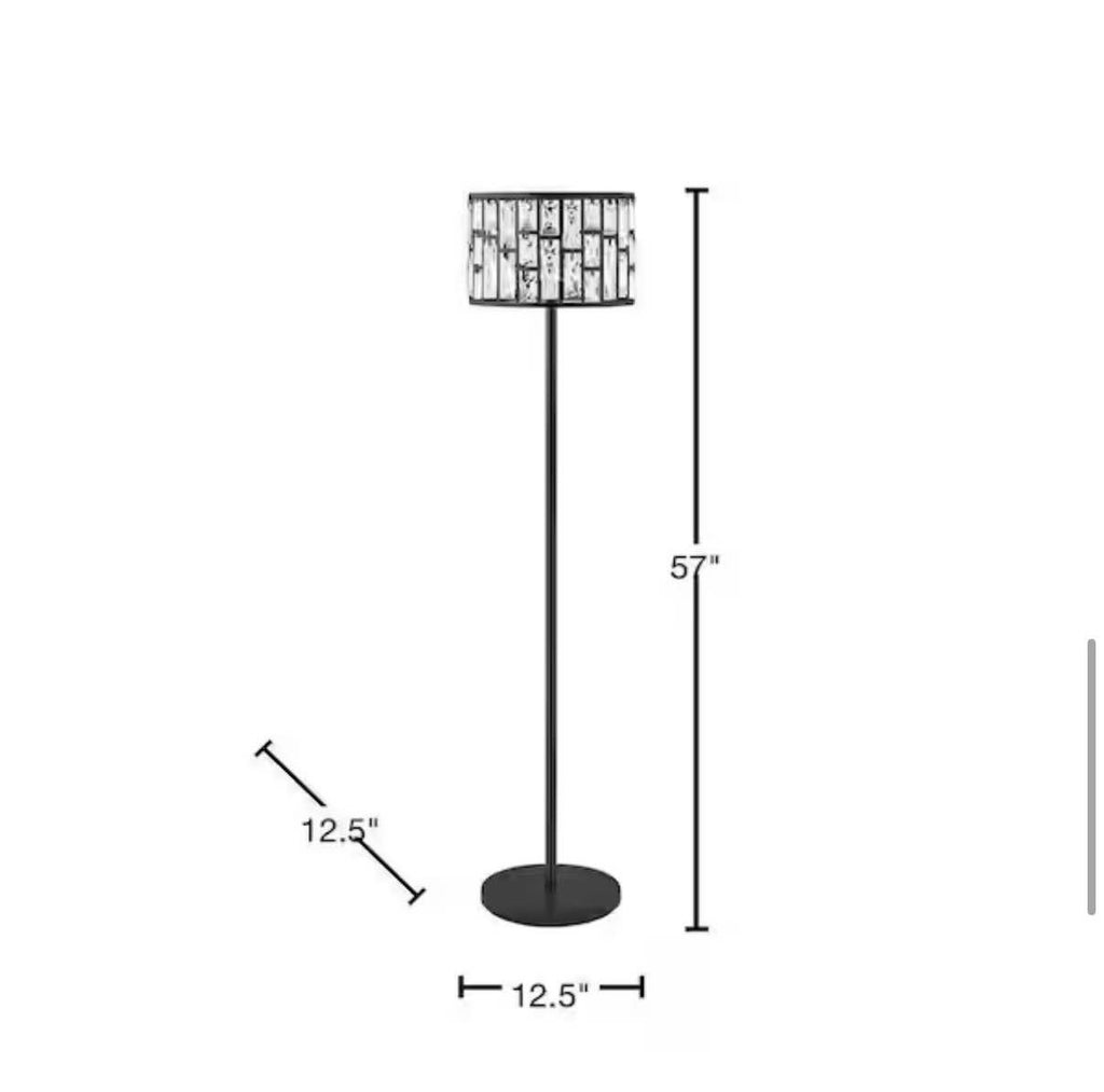 57 in Crystal Floor Lamp