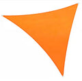 12 ft. x 12 ft. 220 GSM Orange Triangle Sun Shade Sail Screen